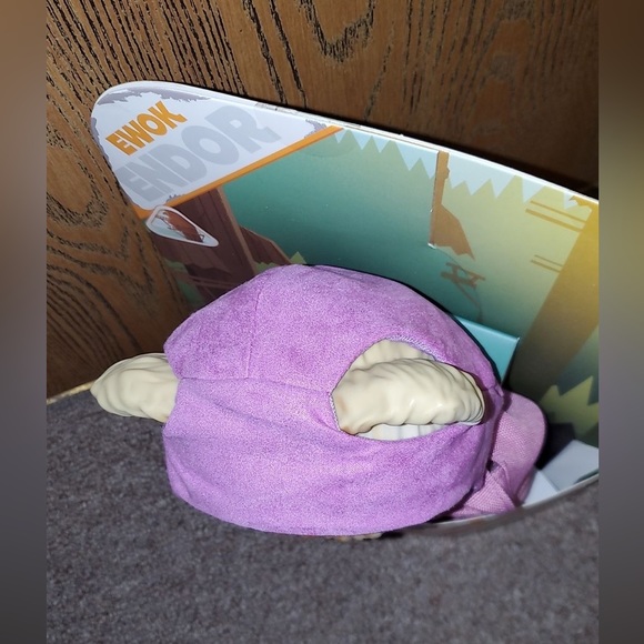 STAR WARS Galactic Pals *EWOK GIRL* 11" Pink PLUSH Figure & Satchel 2022 NWT. - Picture 5 of 6